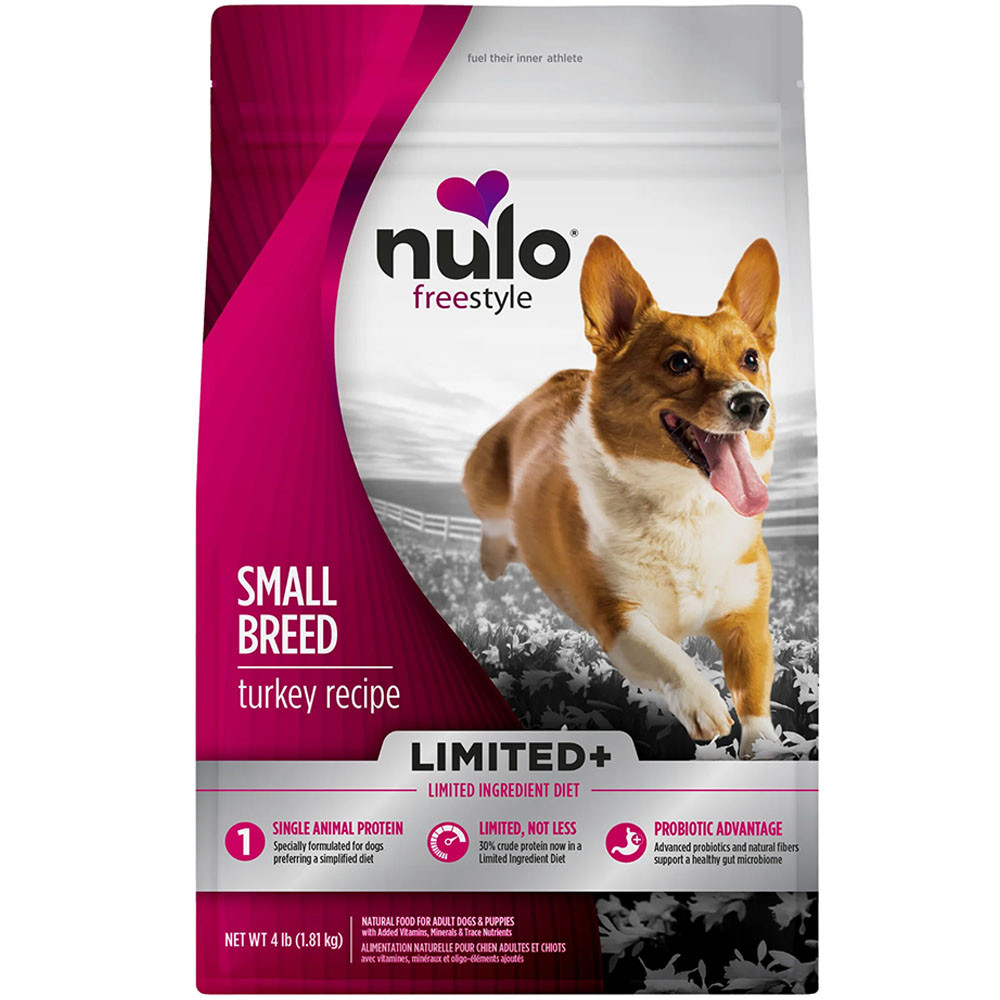 Nulo Freestyle Limited+ Small Breed Turkey Recipe Puppy & Adult Dry Dog Food - Front, 4 lb
