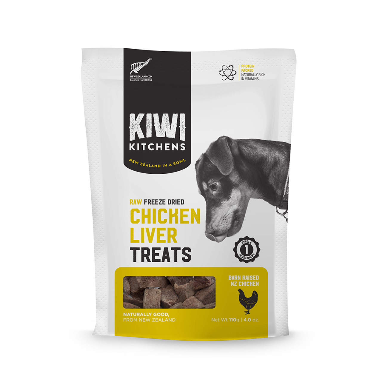 Kiwi Kitchens Raw Freeze Dried Chicken Liver Dog Treats