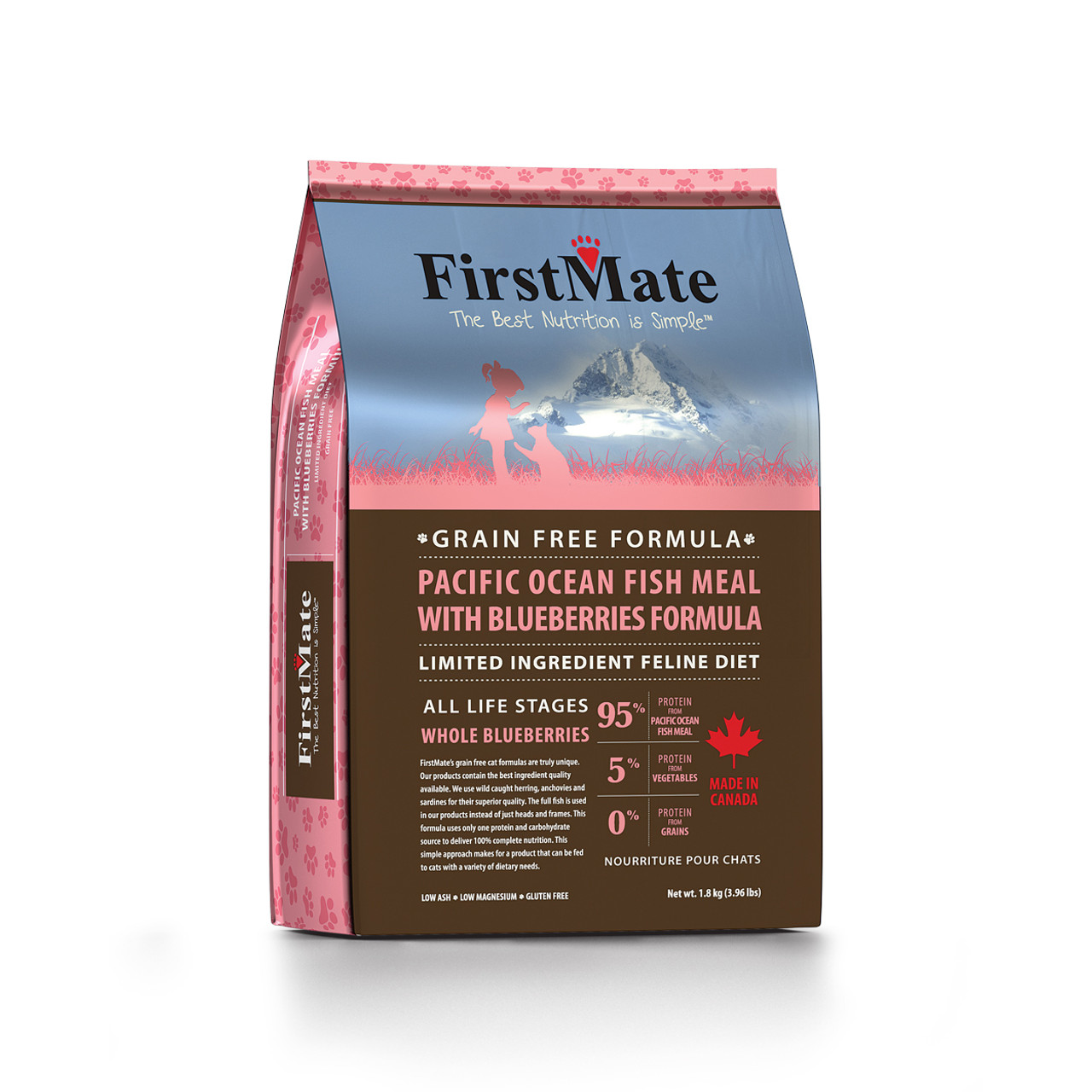 FirstMate Pacific Ocean Fish Meal With Blueberries Formula Dry Cat Food