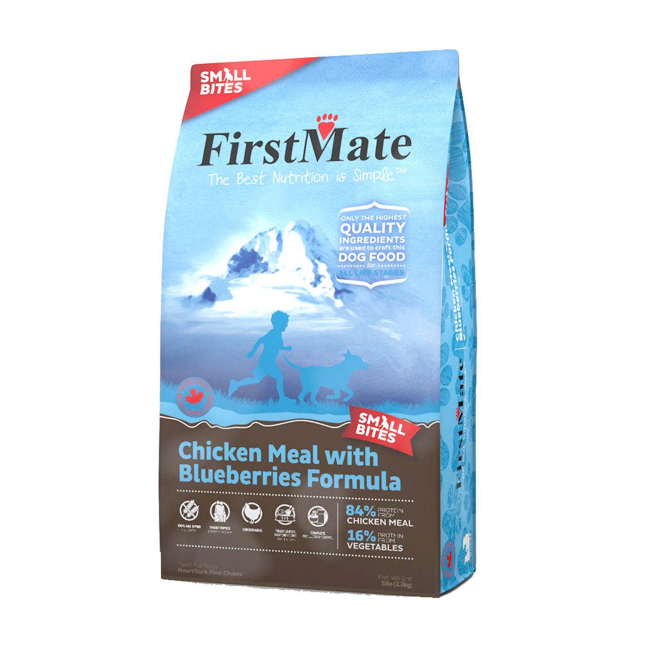Firstmate Chicken Meal With Blueberries Formula Small Bites Dry Dog Food