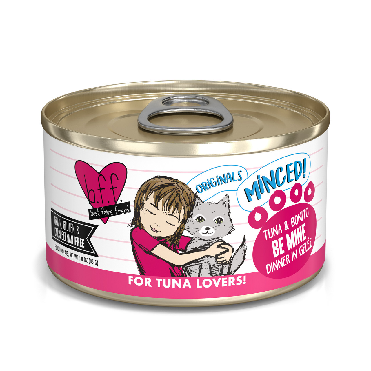Weruva B.F.F. Originals Tuna & Bonito Be Mine Dinner in Gelée Minced Canned Cat Food