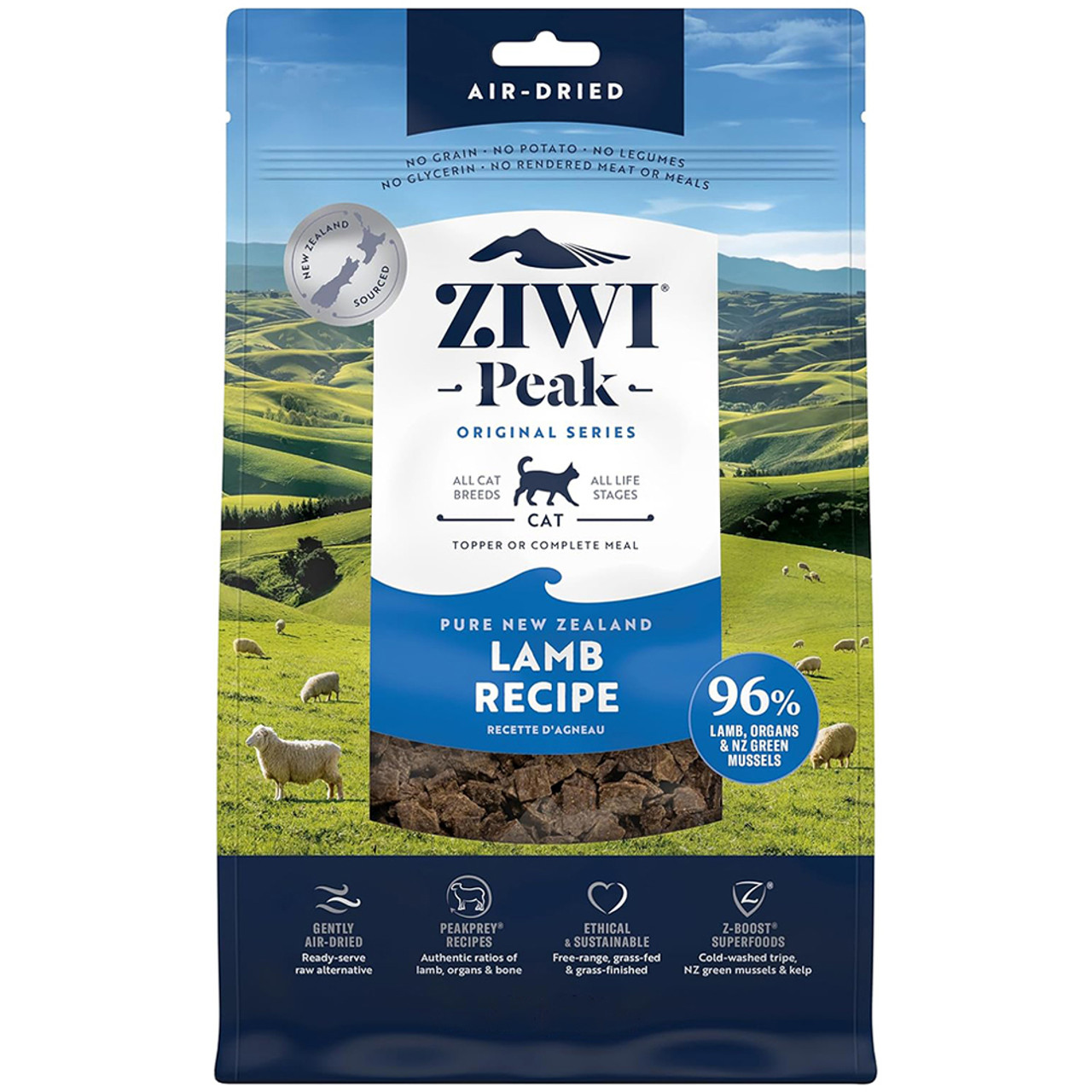 ZIWI Peak Lamb Recipe Air-Dried Cat Food - Front