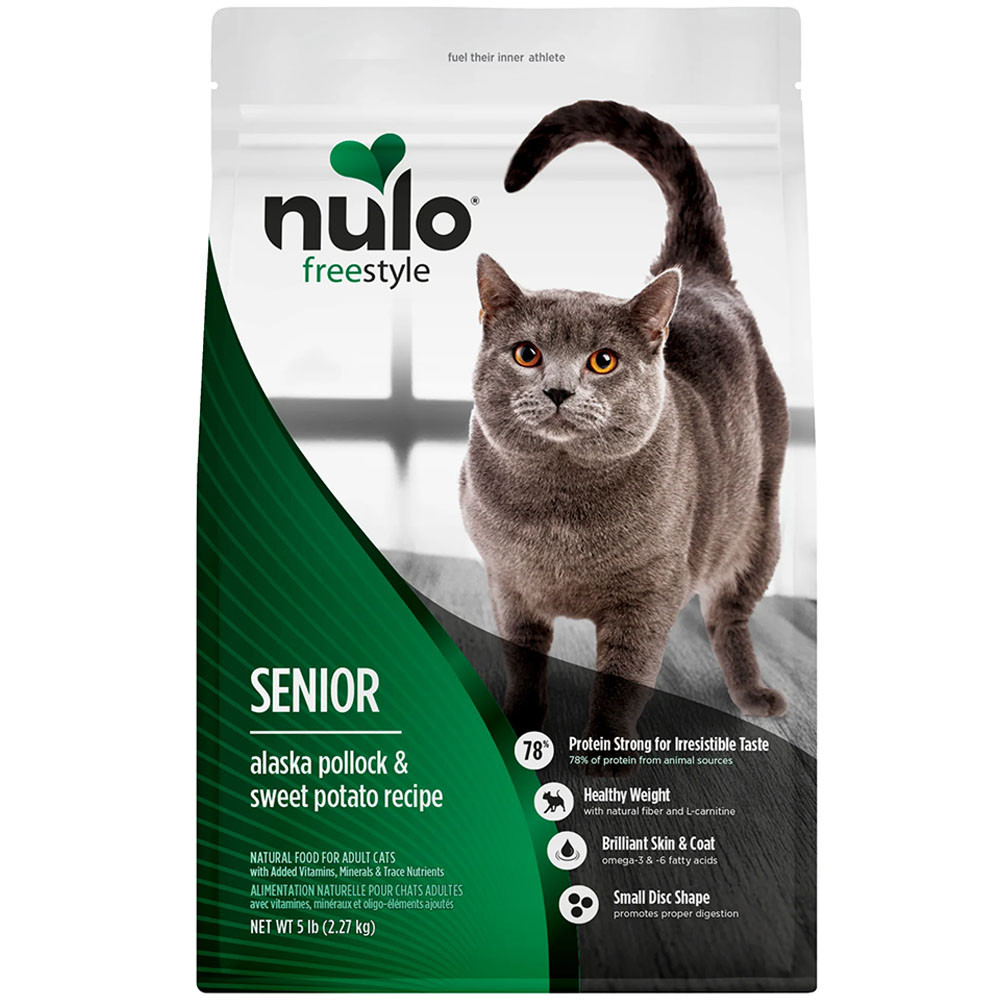 Nulo Freestyle Senior Alaska Pollock & Sweet Potato Recipe Adult Dry Cat Food - Front