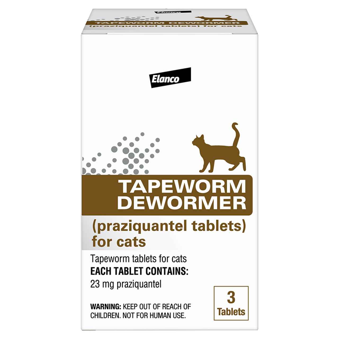 Tapeworm Dewormer Tablets for Cats - Front