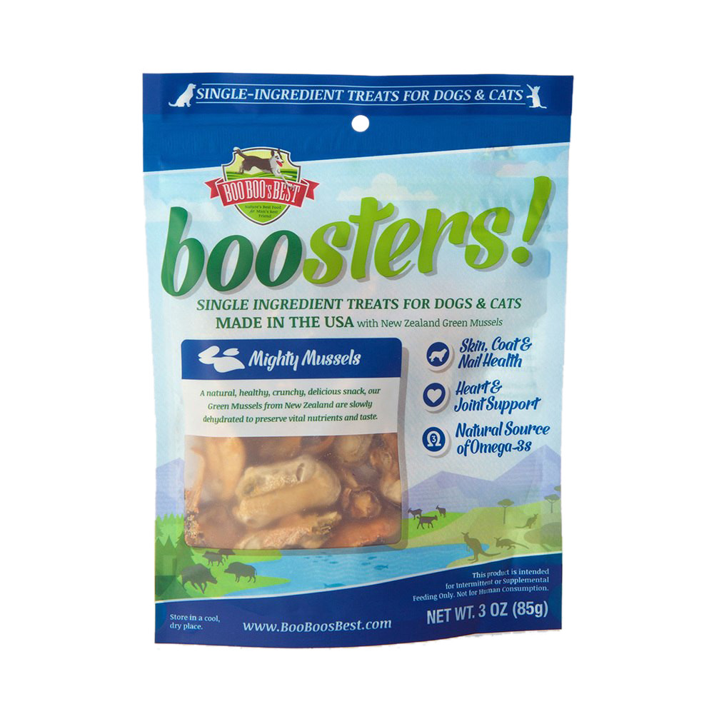 Boo Boo's Best Mighty Mussels Single Ingredient Dog & Cat Treats Pet Food Express