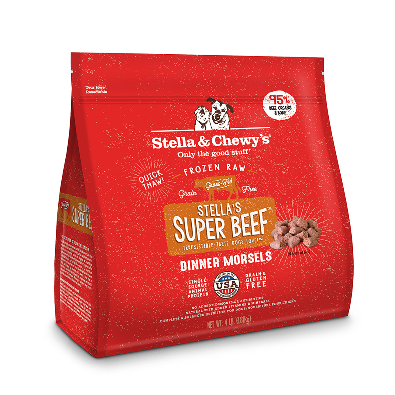 Stella & Chewy's Super Beef Dinner Morsels Frozen Raw Dog Food
