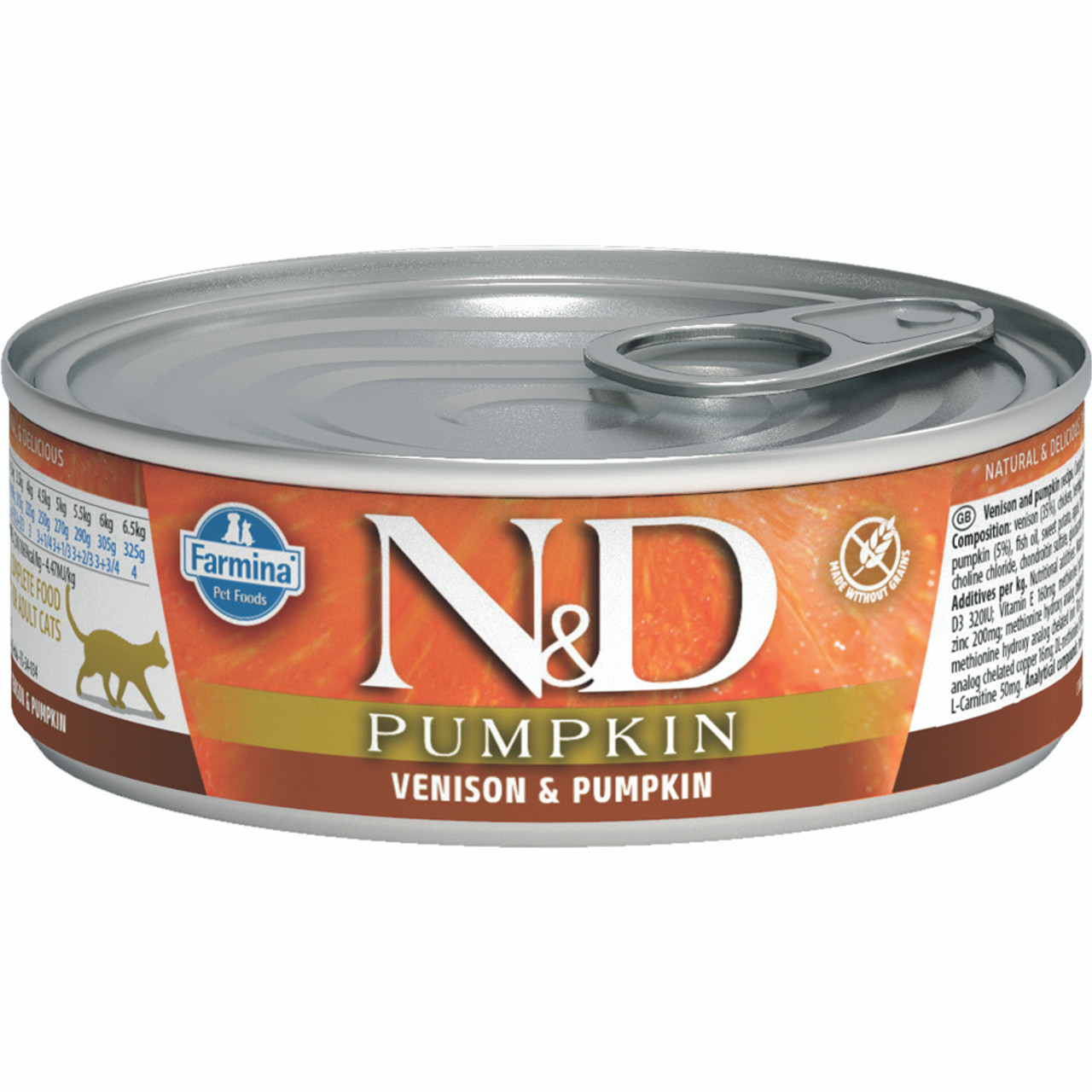 Farmina N&D Pumpkin Venison & Pumpkin Adult Canned Cat Food Pet Food