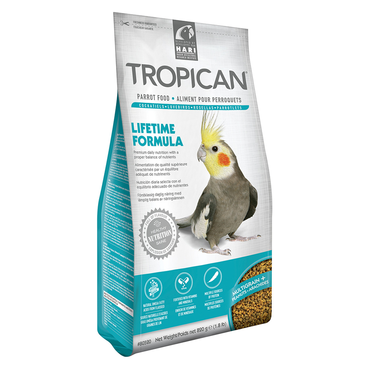 HARI Tropican Lifetime Formula Granules Cockatiel Bird Food