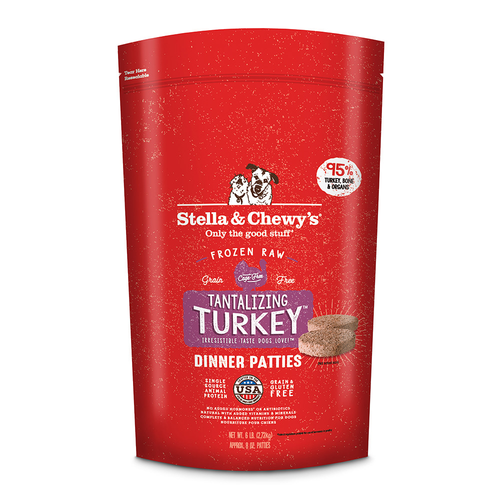 Stella & Chewy's Tantalizing Turkey Dinner Patties Frozen Raw Dog Food - Front