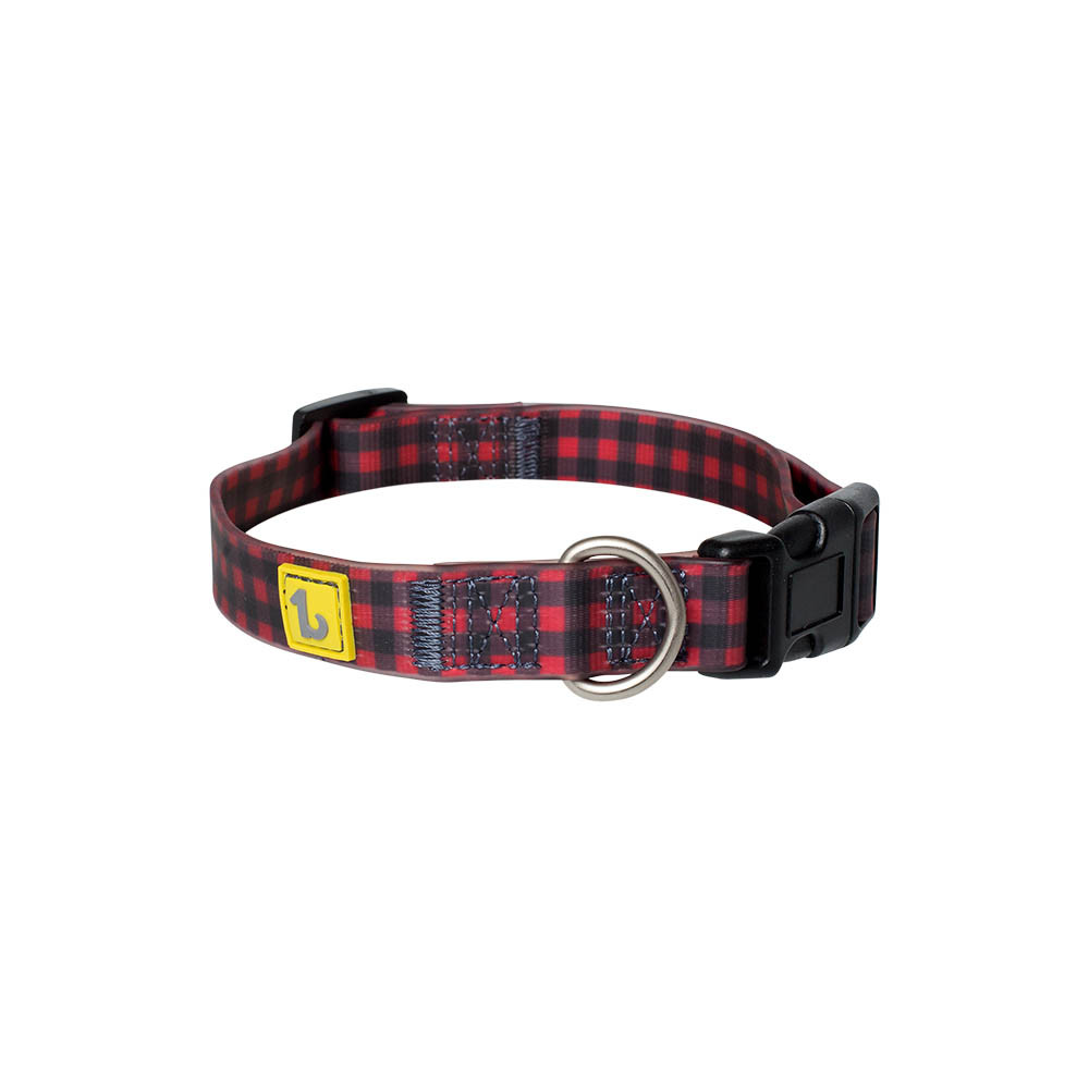 buffalo plaid dog collar and leash