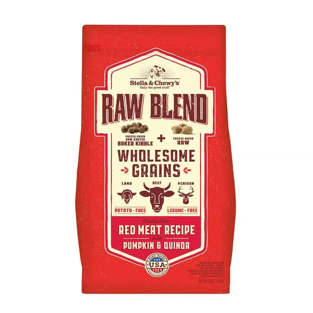 Stella & Chewy's Raw Blend Wholesome Grains Red Meat Recipe Dry Dog Food - 3.5 lb