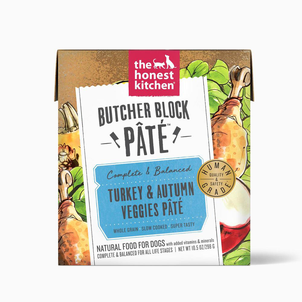 The Honest Kitchen Butcher Block Pate Turkey & Autumn Veggies Wet