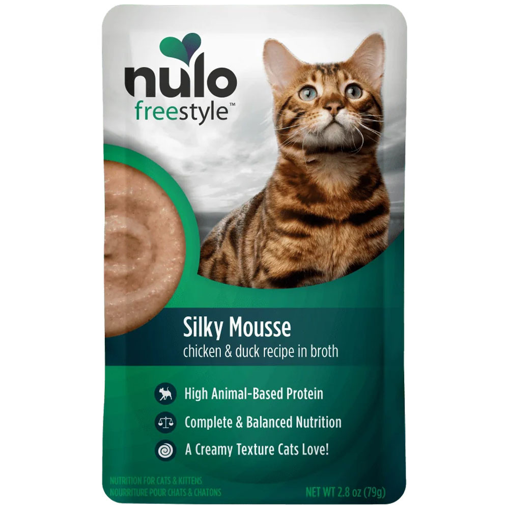 Nulo Freestyle Silky Mousse Chicken & Duck Recipe in Broth Kitten & Adult Wet Cat Food - Front