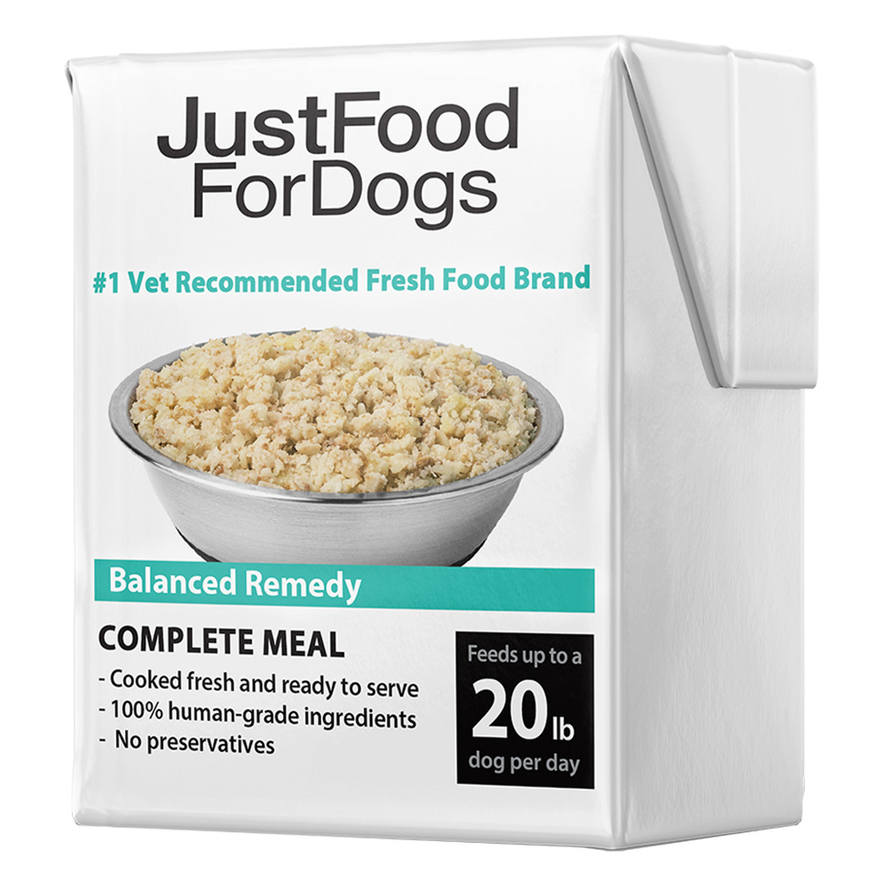 JustFoodForDogs Pantry Fresh Balanced Remedy Gently Cooked Dog Food - Front