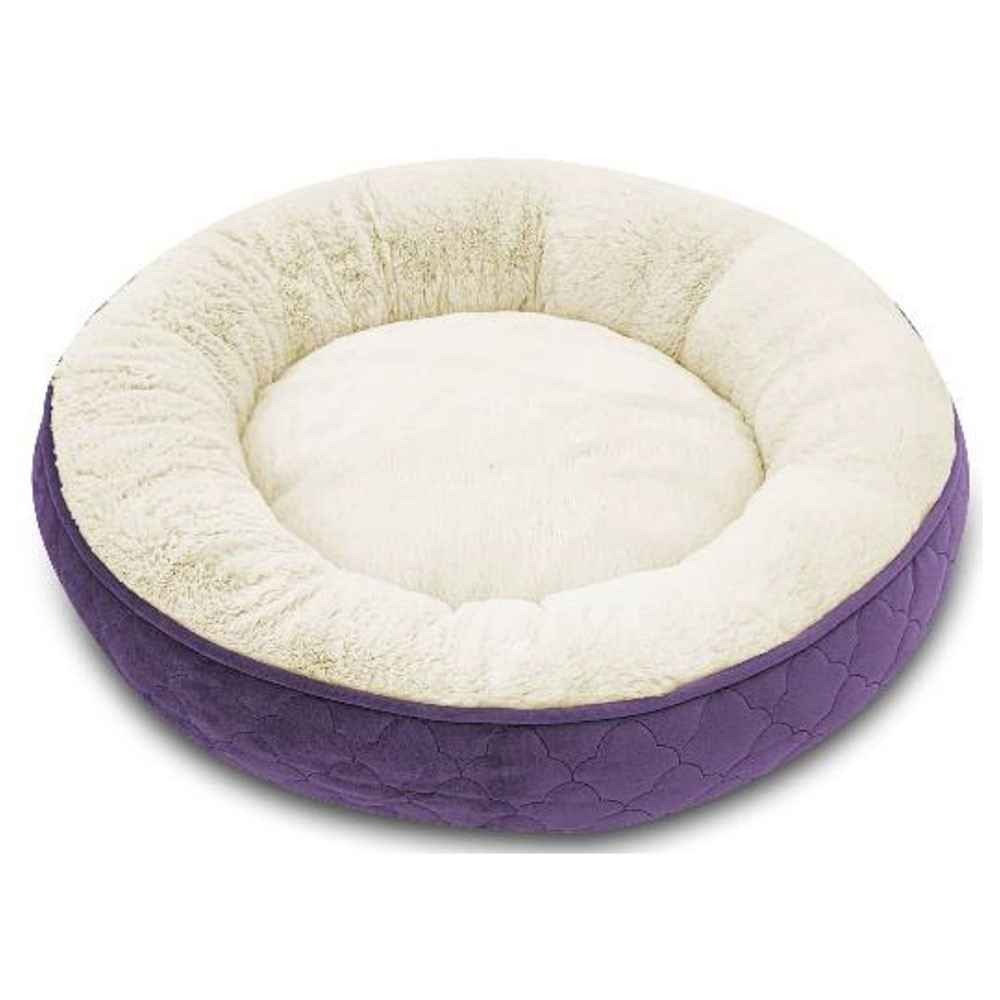 purple cat bed