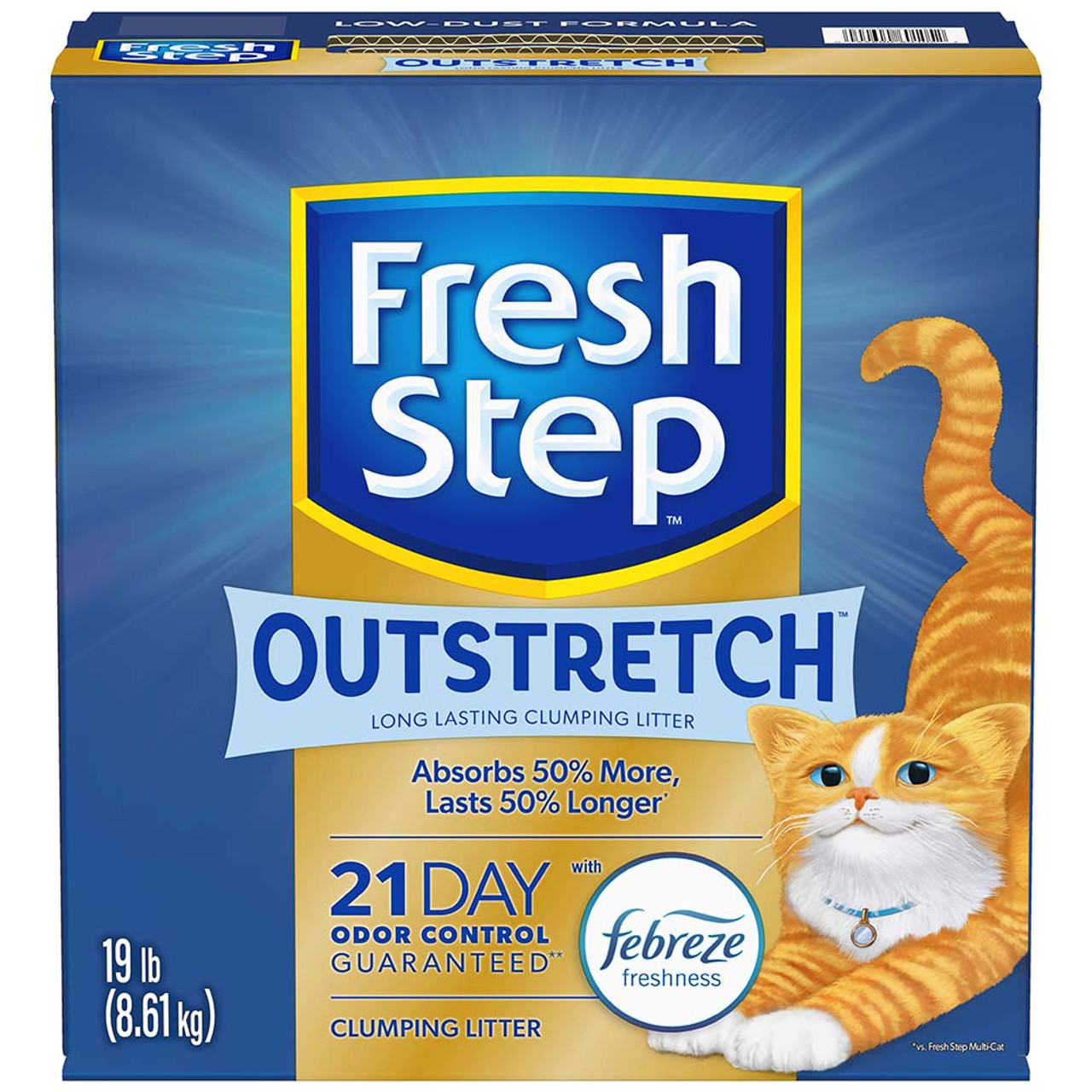 Fresh Step Advanced Outstretch Fabreze Freshness Long Lasting Clumping Cat Litter - Front