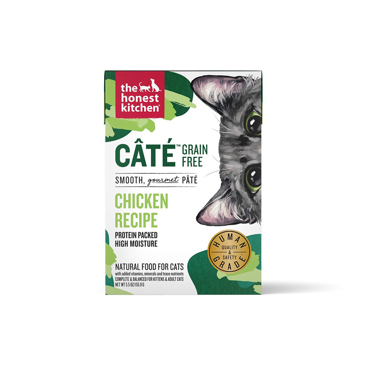 The Honest Kitchen Cate Grain Free Chicken Recipe Pate Wet Cat Food - Front
