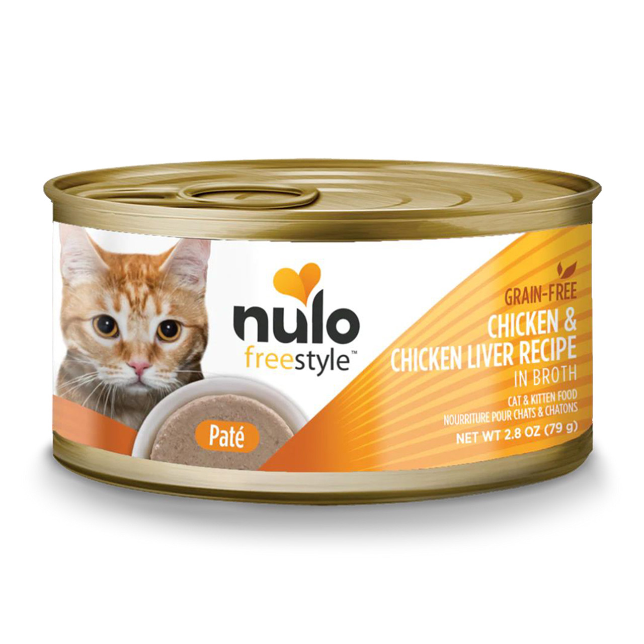 Pet Food Express Nulo Freestyle Cat & Kitten Chicken & Chicken Liver in Broth Recipe Canned Cat Food - Front