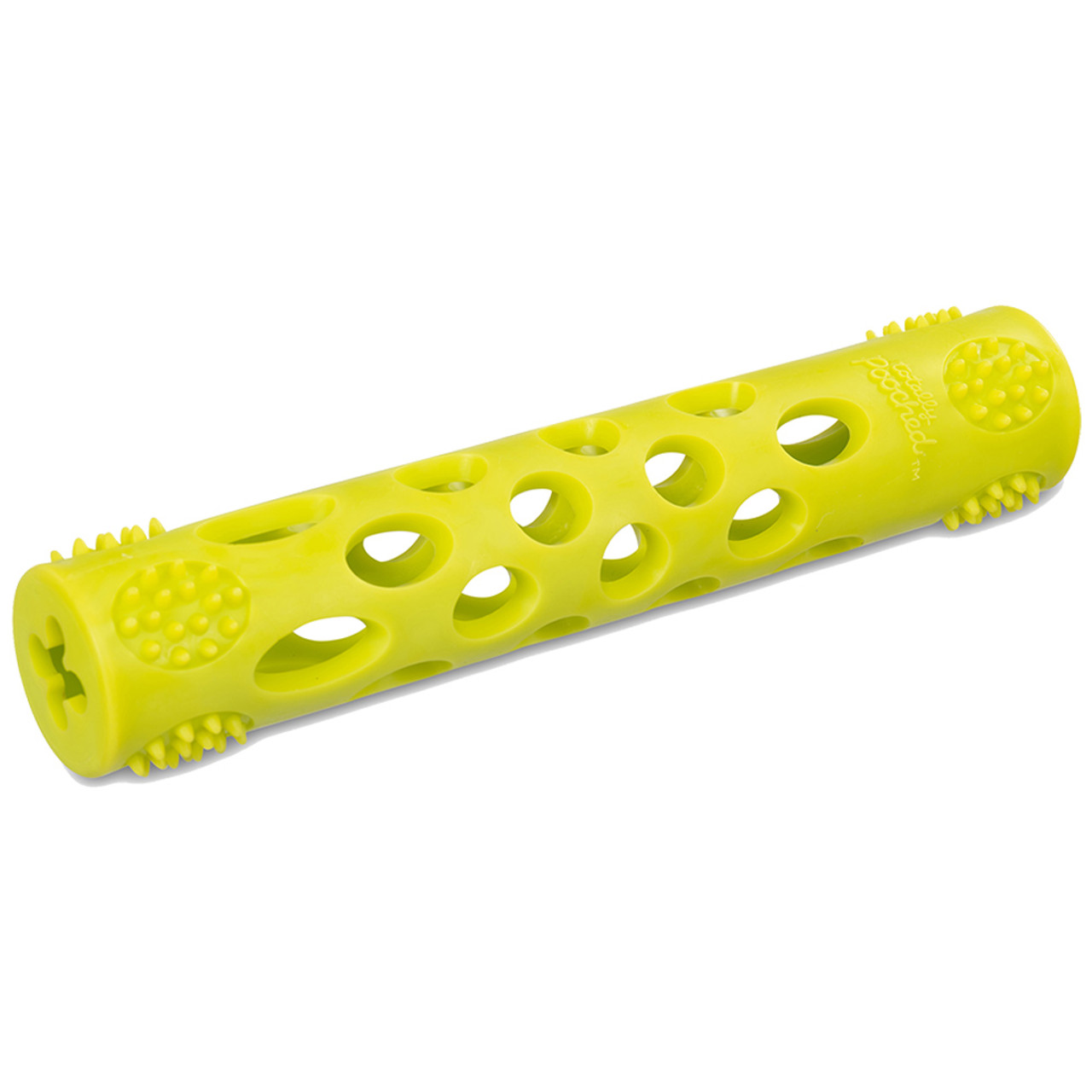 Totally Pooched Huff'n Puff Stick Dog Toy - Front, Green