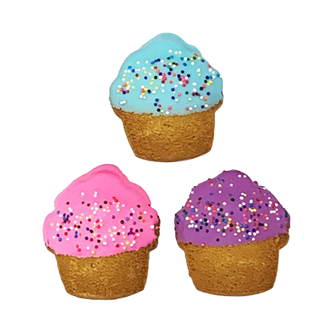Pawsitively Gourmet Mini Cupcake Dog Cookie, Assorted Colors - Front