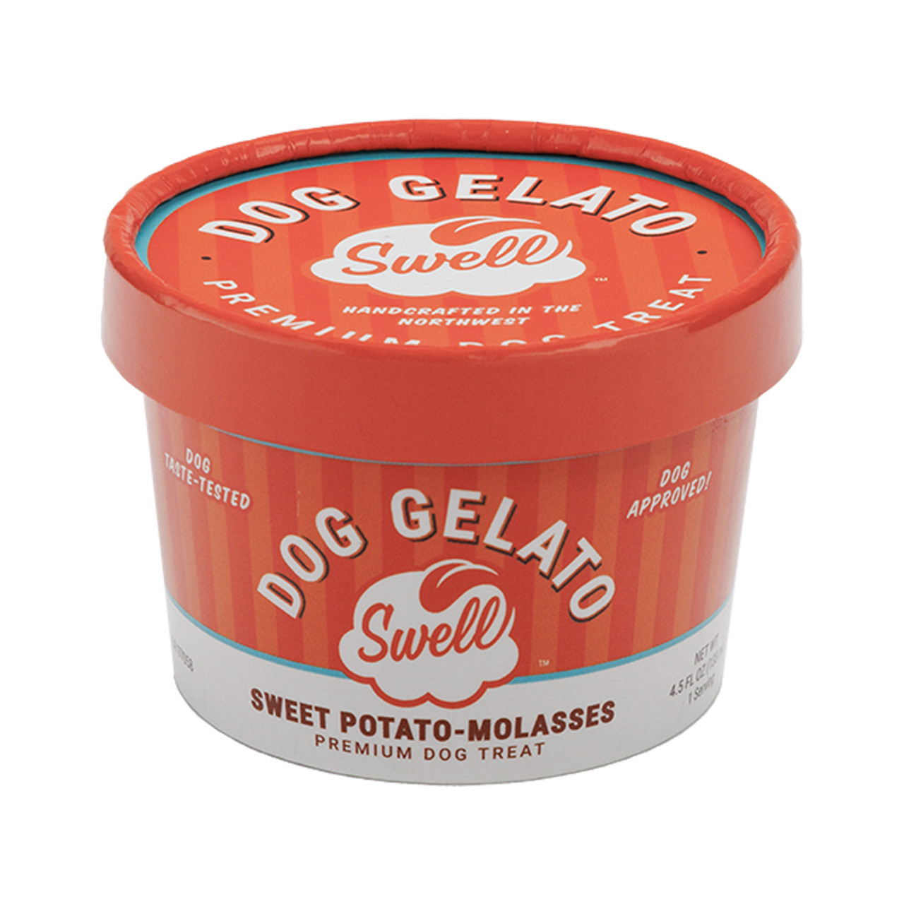Swell Sweet Potato Molasses Frozen Gelato Dog Treat - Front