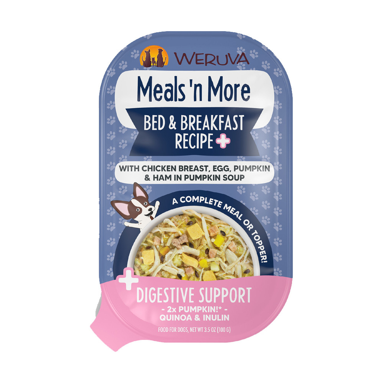 Weruva Meals 'n More Bed & Breakfast Recipe Plus Wet Dog Food - Front