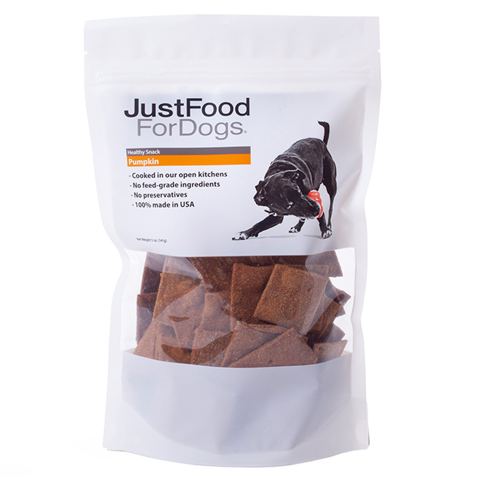 JustFoodForDogs Pumpkin Dog Treats - Front