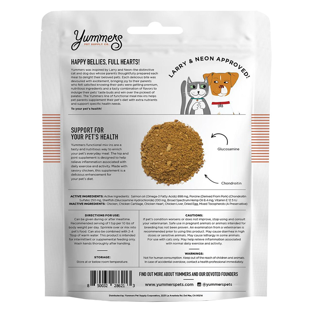 Yummers Hip & Joint Daily Glucosamine & Chondroitin Supplement Chicken