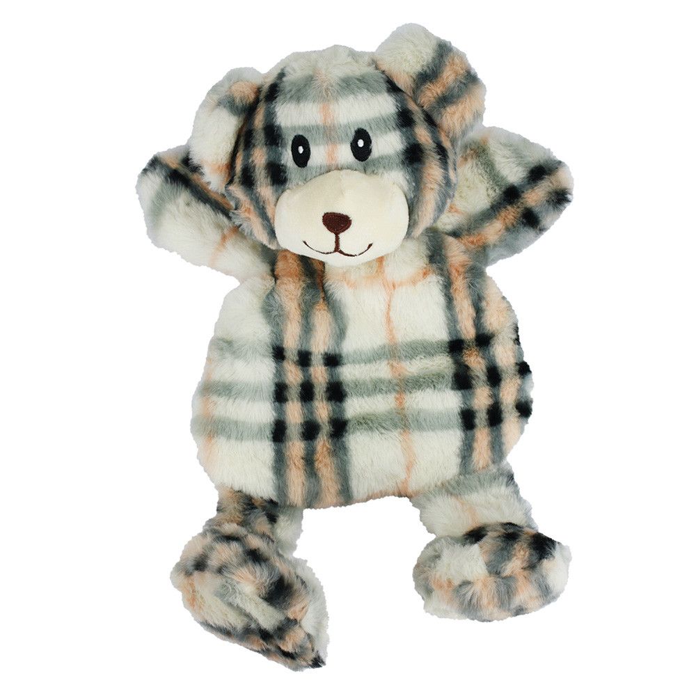 Multipet Mini Berman Bear Small Plush Dog Toy - Front