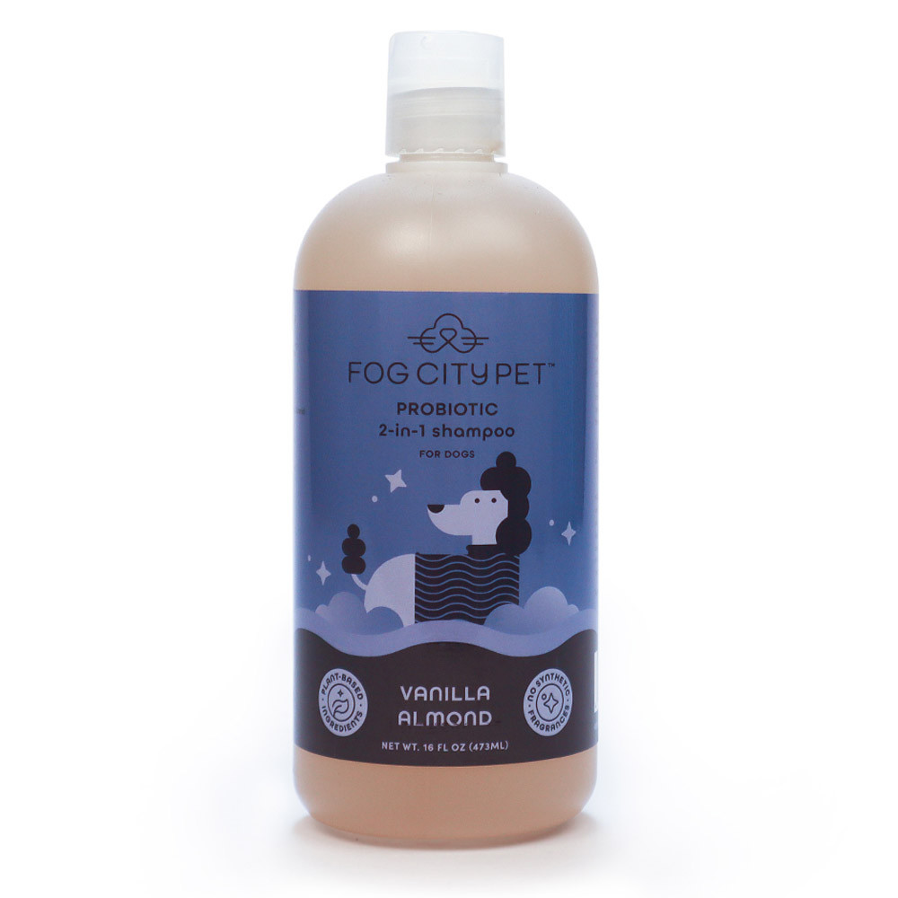 Fog City Pet Probiotic 2-in-1 Vanilla Almond Shampoo for Dogs