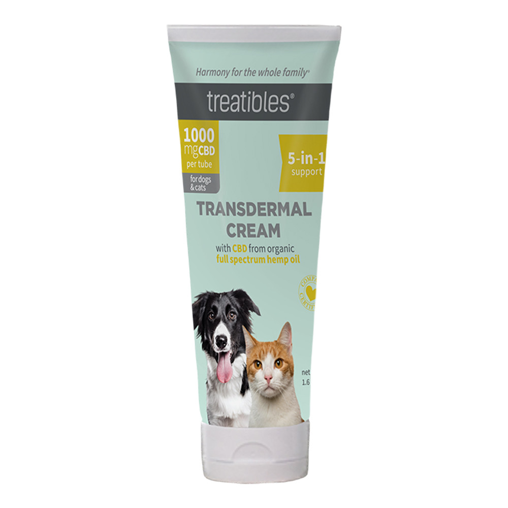 Treatibles Transdermal Cream 1000 mg CBD for Dogs & Cats﻿ - Front