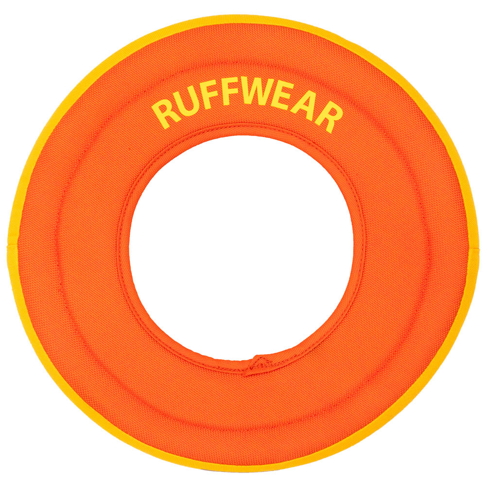 Ruffwear Hydro Plane Tangelo Orange Soft Floating Flying Disc Dog Toy - Front