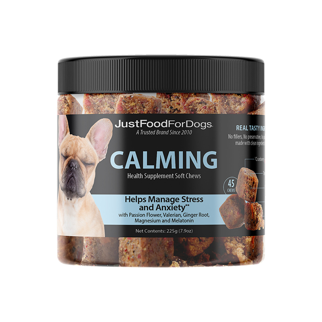 JustFoodForDogs Calming Soft Chews Dog Supplement - Front