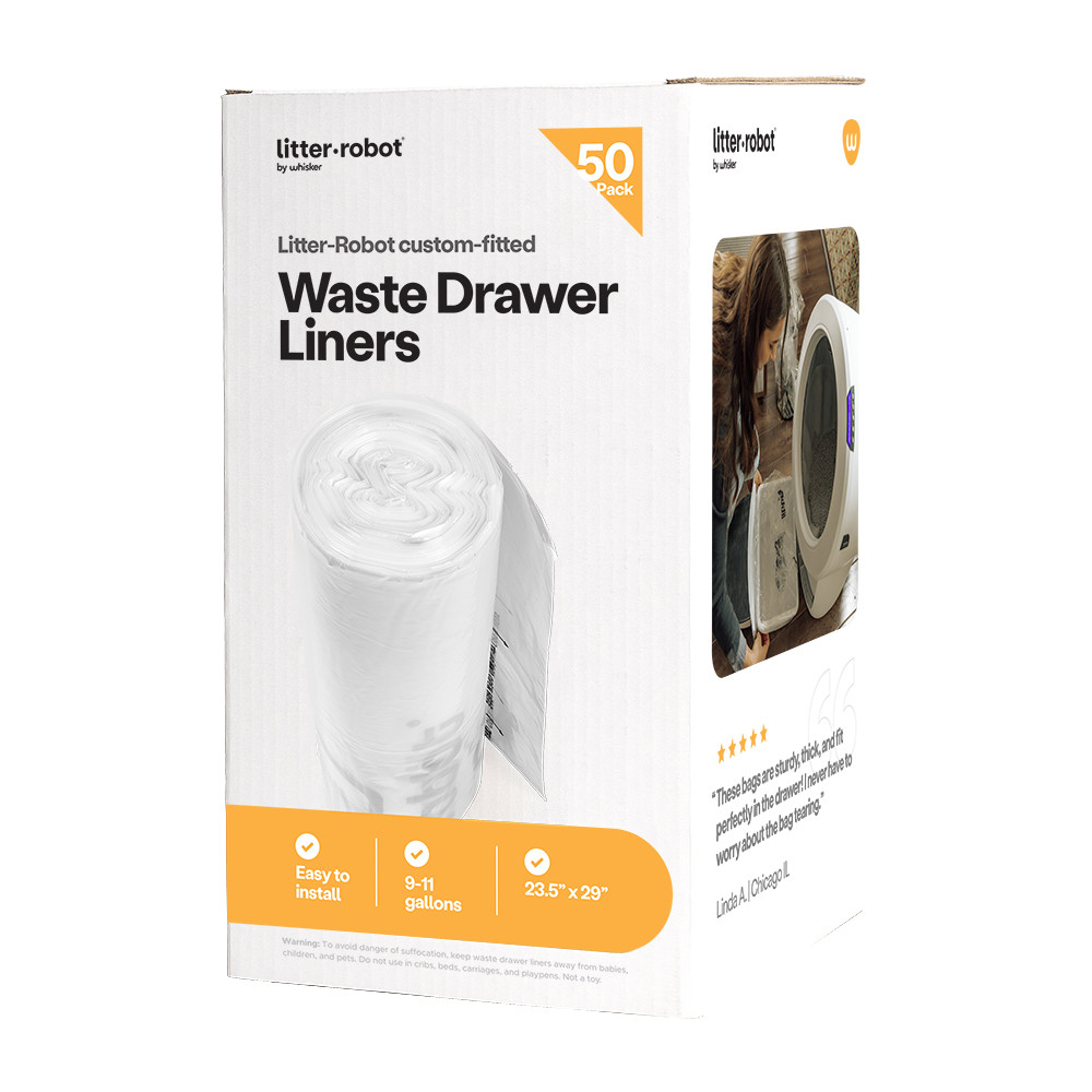 Litter-Robot Custom-Fitted Waste Drawer Liners - Front