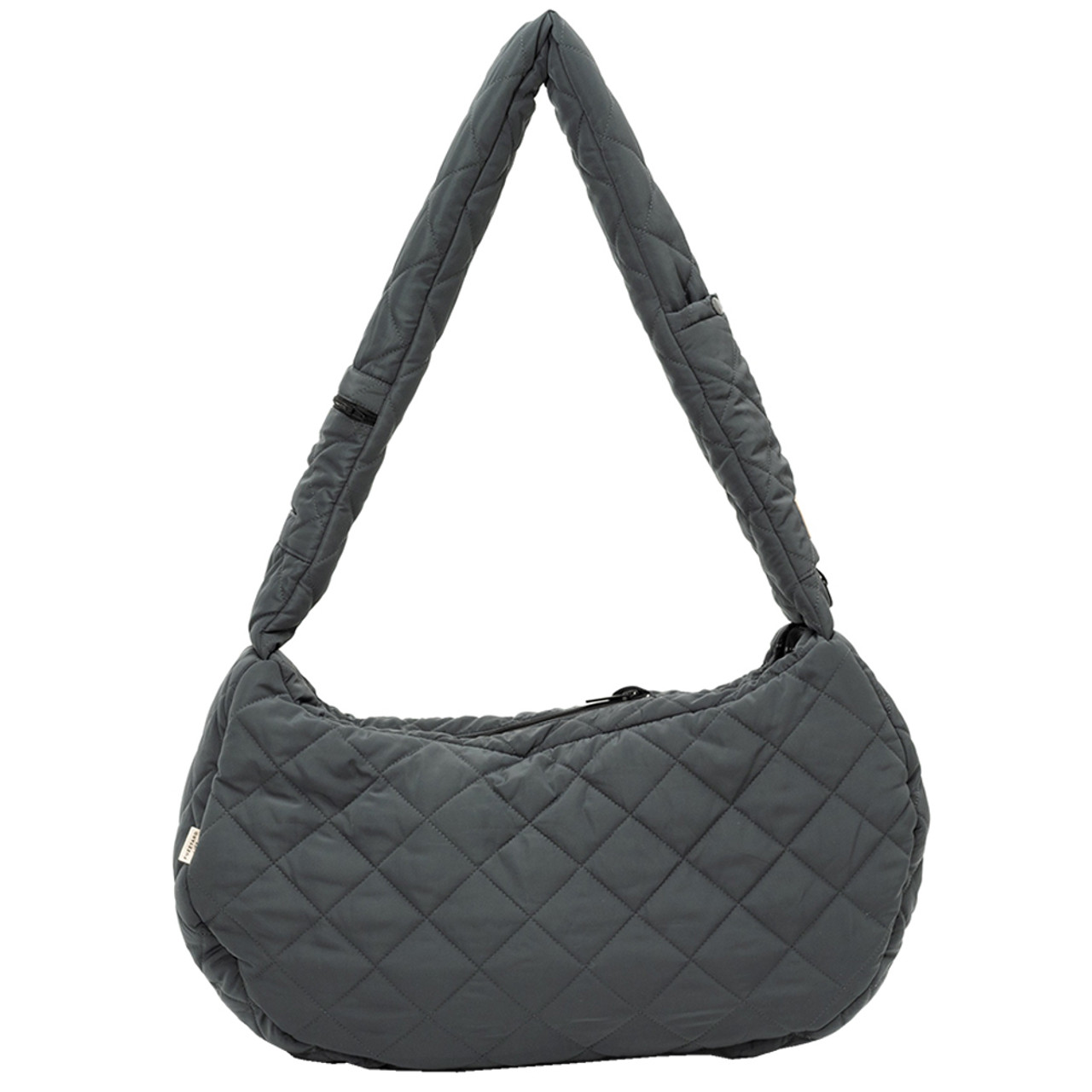 FuzzYard Life Slate Grey Quilted Sling Pet Carrier - Front