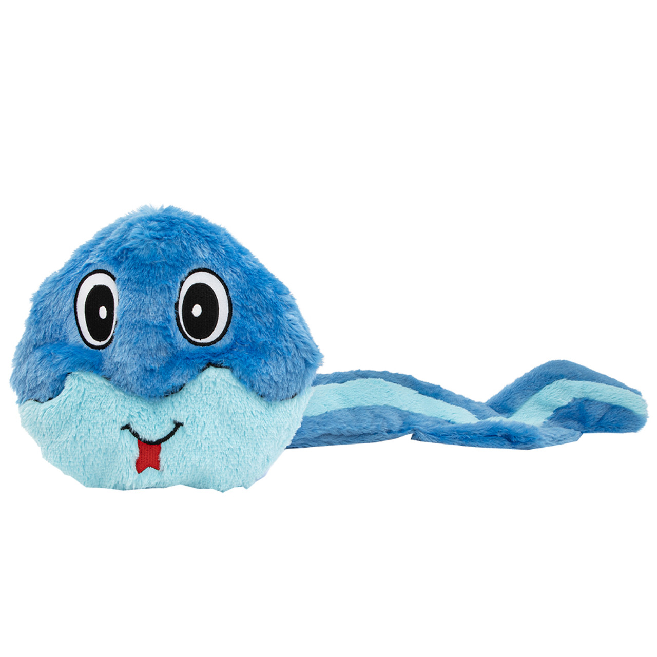 Guru Hide-A-Tail Blue Snake Interactive Plush Dog Toy - Front