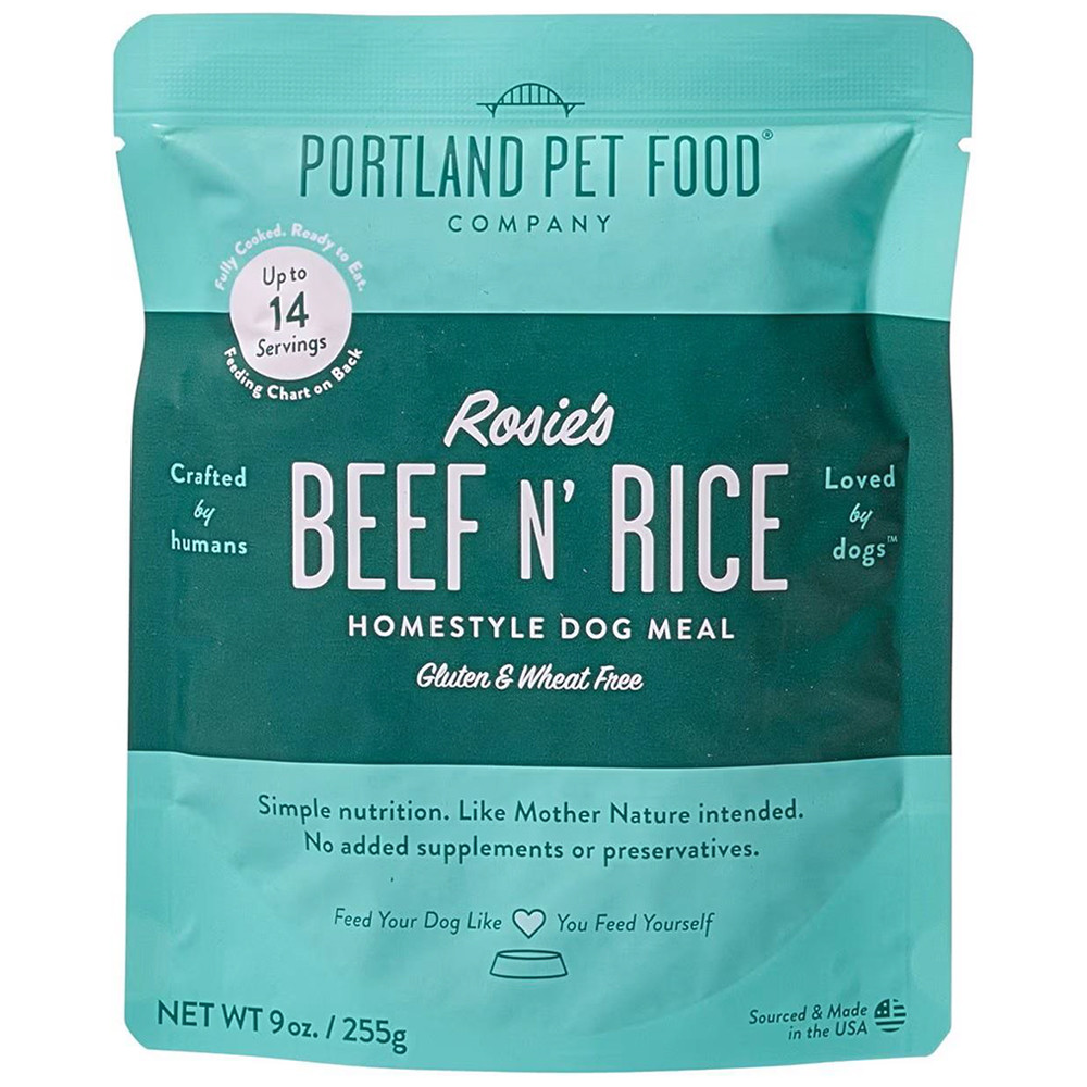 Portland Pet Food Rosie's Beef N' Rice Homestyle Meal Dog Food - Front