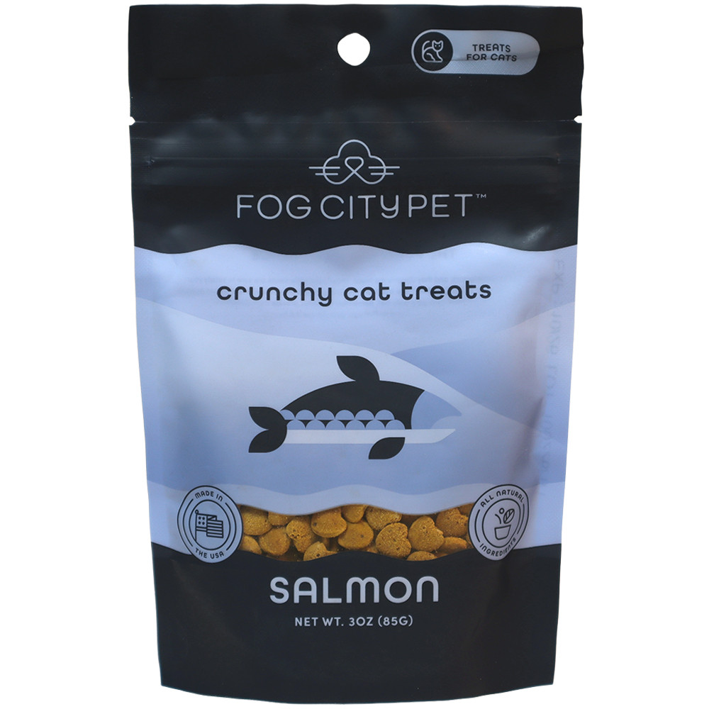 Fog City Pet Crunchy Salmon Cat Treats - Front