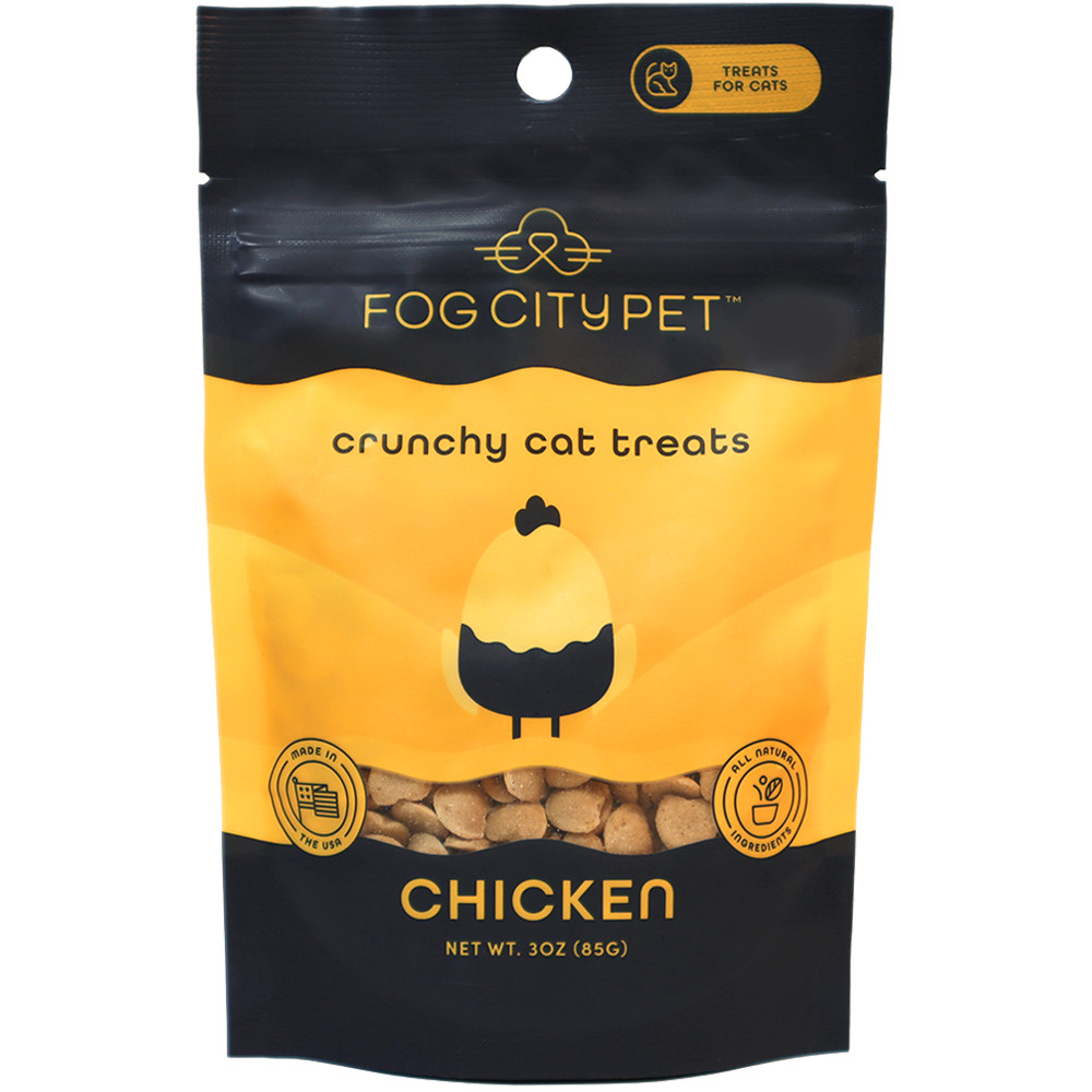 Fog City Pet Crunchy Chicken Cat Treats - Front
