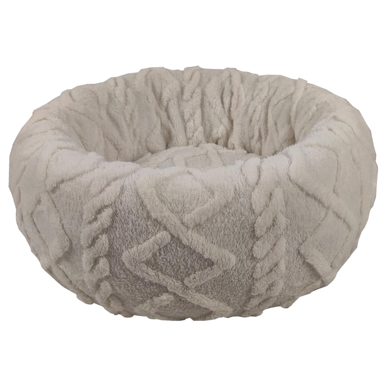 Sammy & Sadie Cream The Dreamy Donut Dog Bed - Front