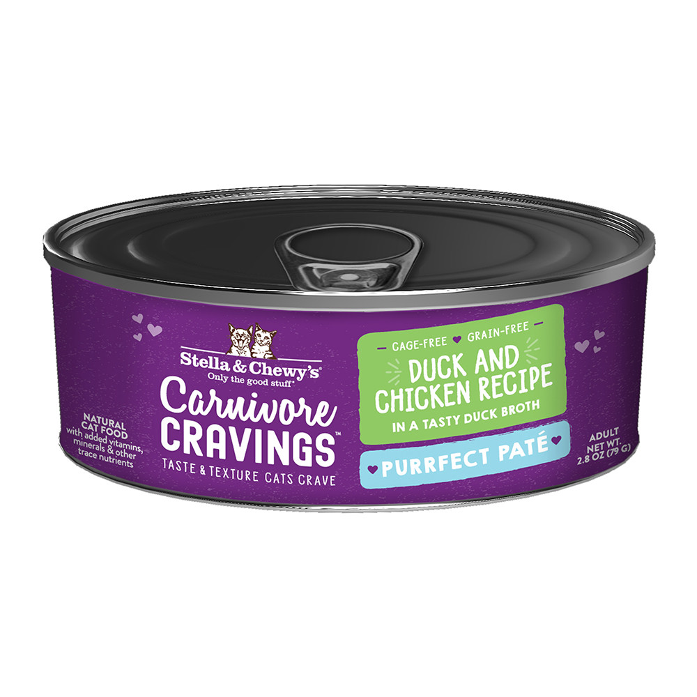 Stella & Chewy's Carnivore Cravings Duck & Chicken Recipe Purrfect Paté Adult Canned Cat Food - Front
