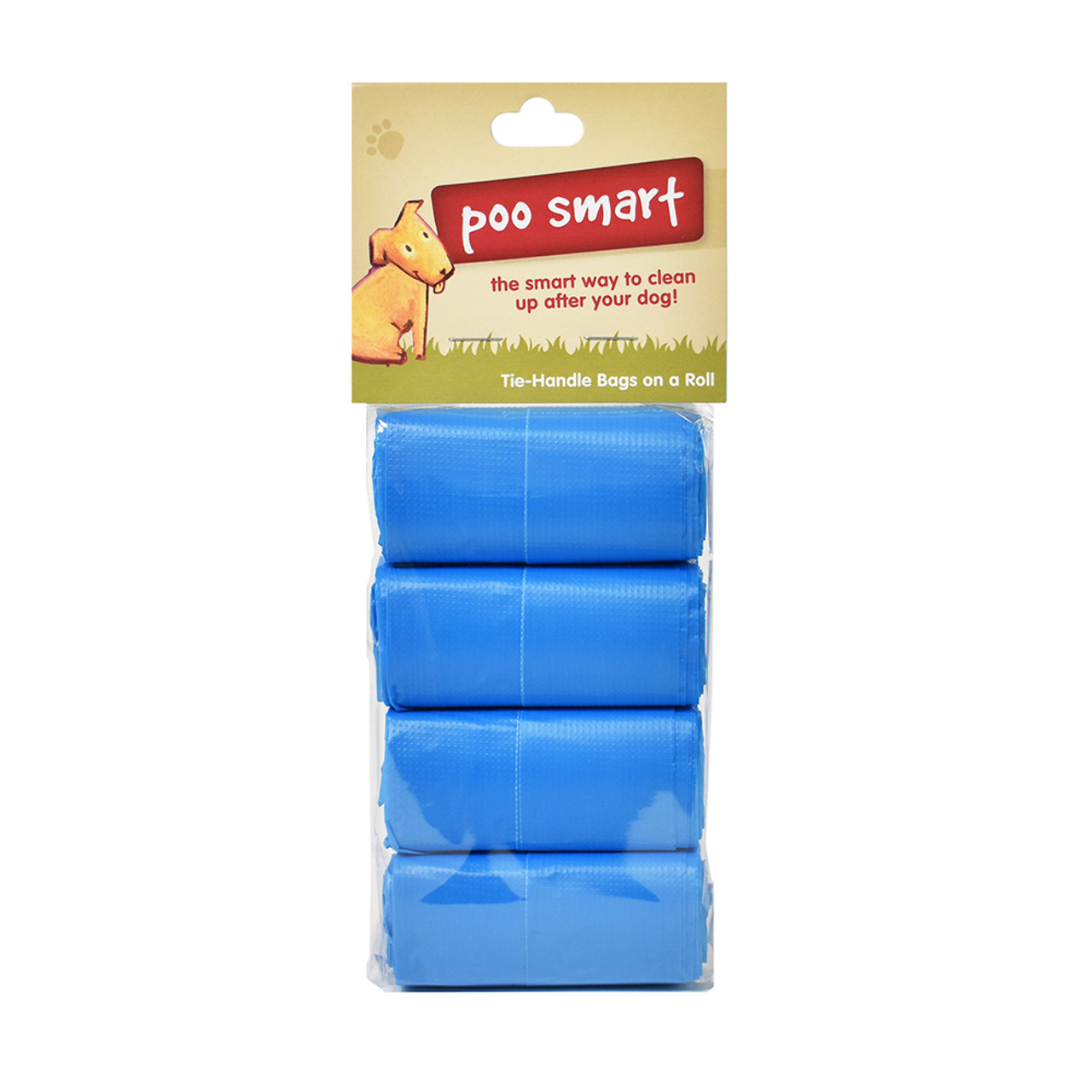 Poo Smart Assorted Colors Waste Disposal Refill Bags with Tie Handles