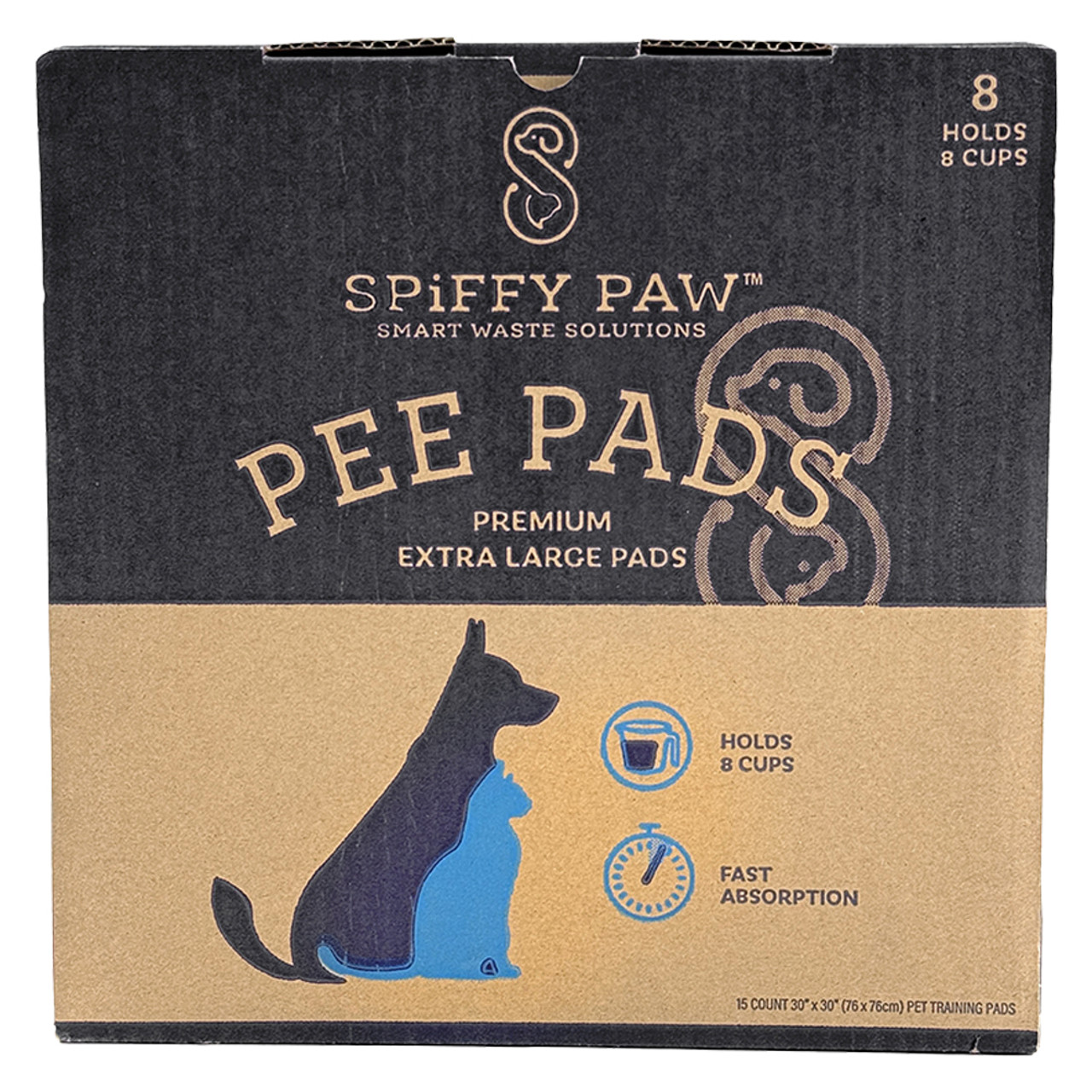 Spiffy Paw X-Large Premium Pee Pads - Front