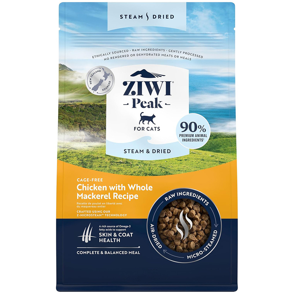 Ziwi Peak Steam & Dried Cage-Free Chicken w/ Whole Mackerel Recipe
