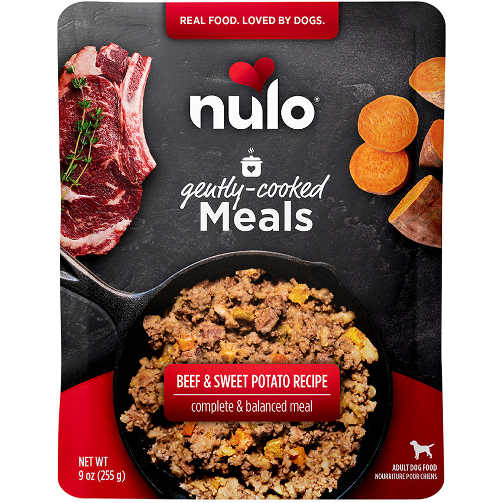 Nulo Gently Cooked Meals Beef & Sweet Potato Recipe Adult Dog Food - Front