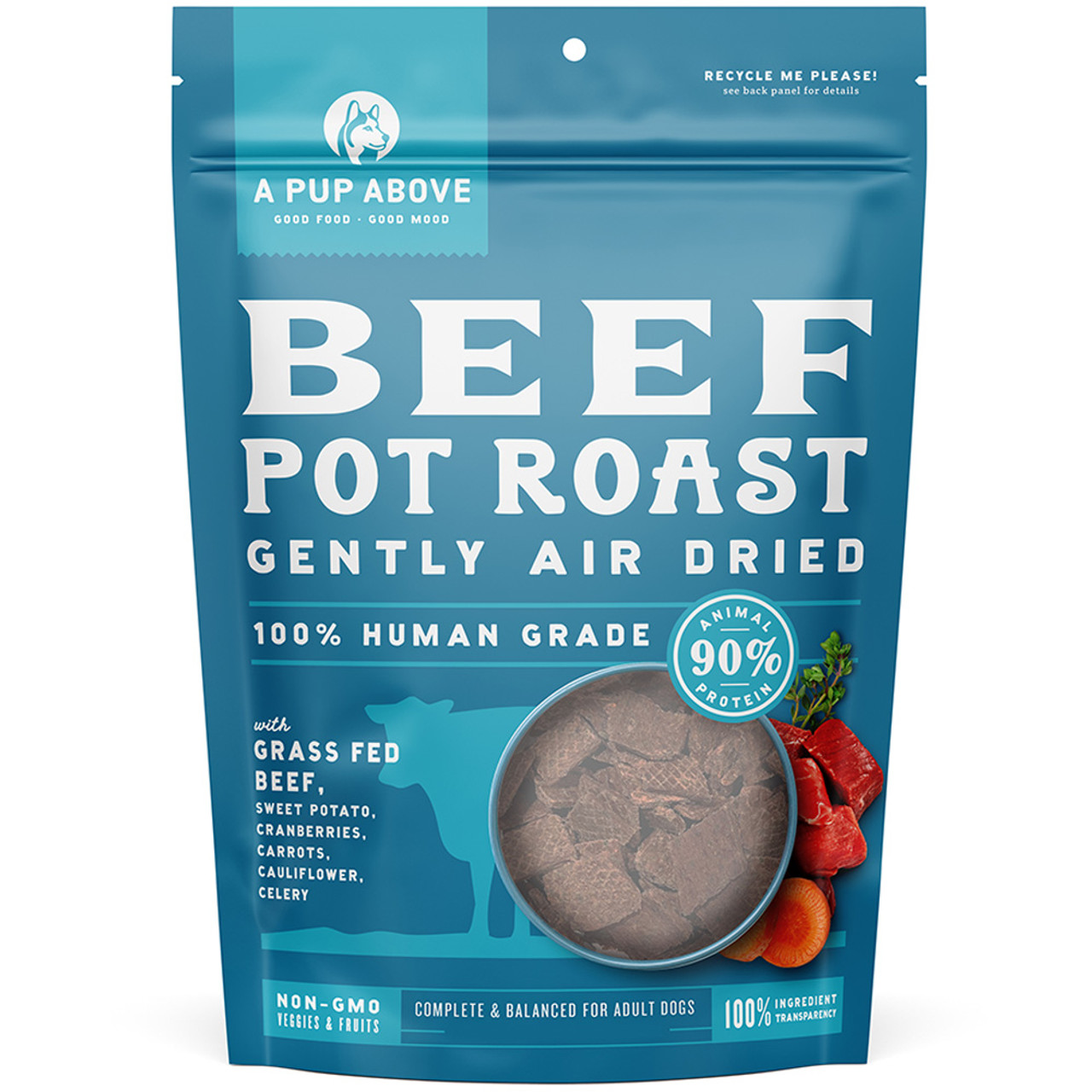 A Pup Above Beef Pot Roast Gently Air-Dried Adult Dog Food - Front