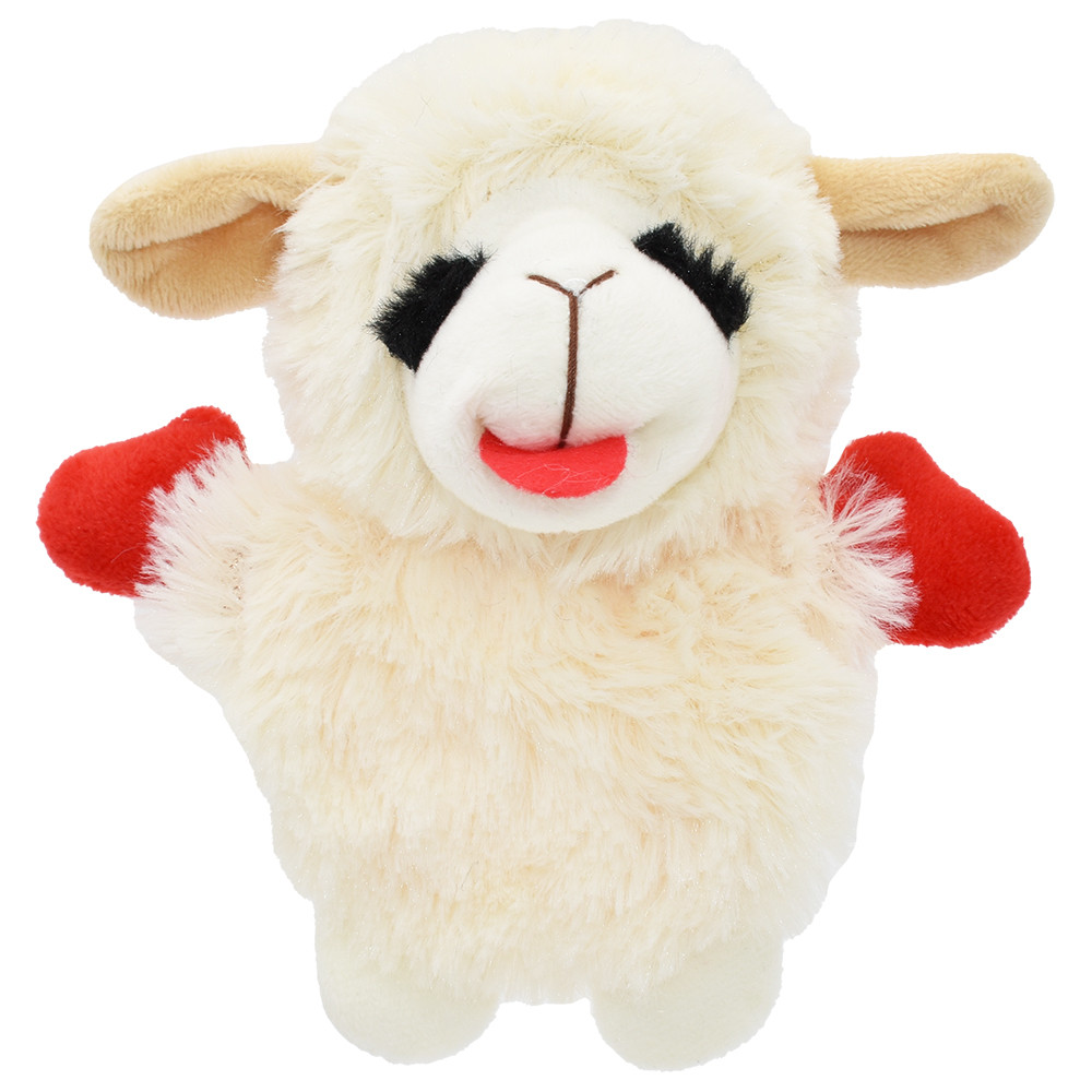 Multipet Lamb Chop Crinkle Dog Toy - Front