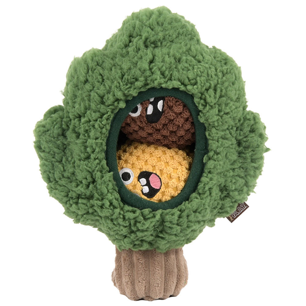 Fog City Pet x P.L.A.Y. Pine Pals Hide-N-Seek Plush Dog Toy - Front
