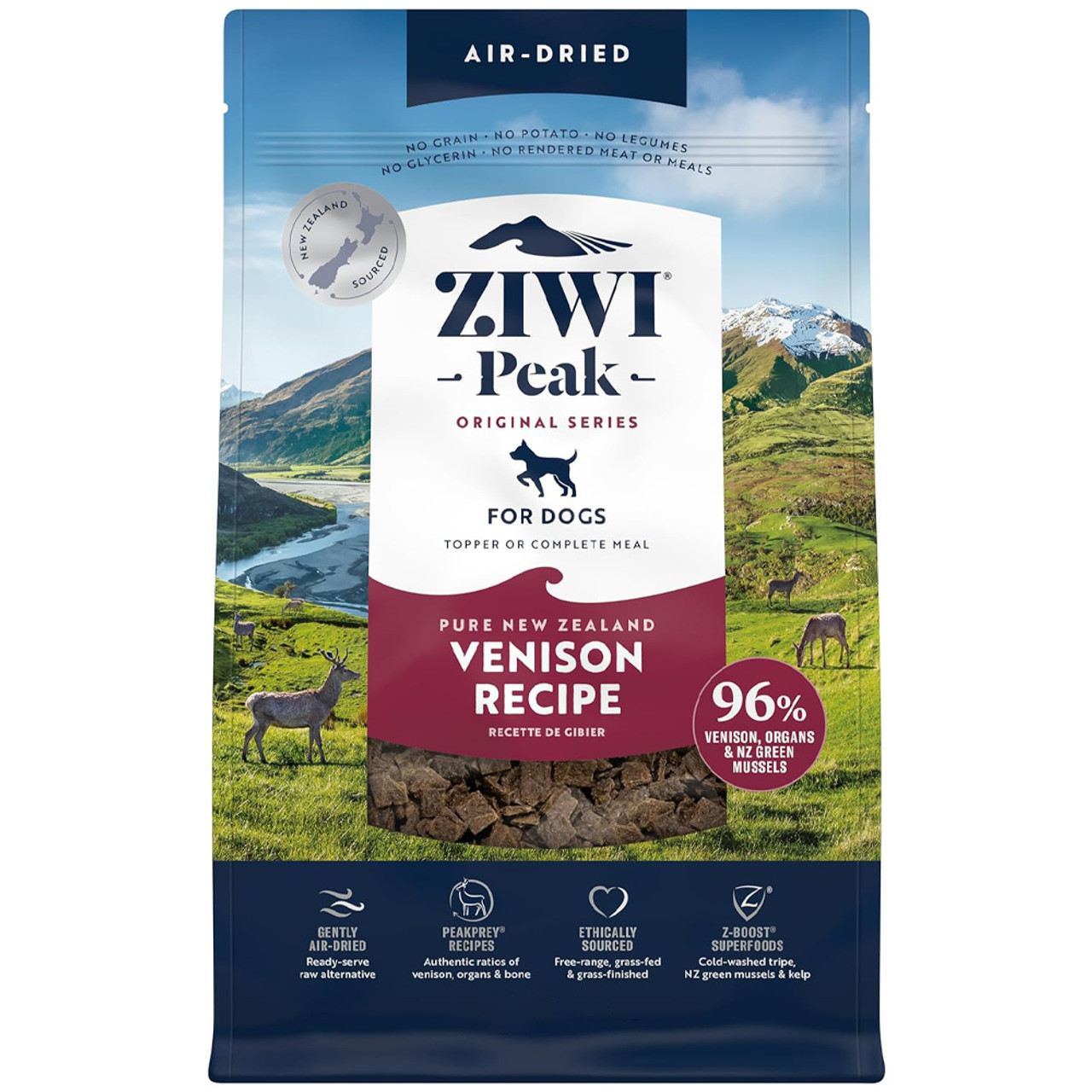 ZIWI Peak Venison Recipe Air-Dried Dog Food - Front