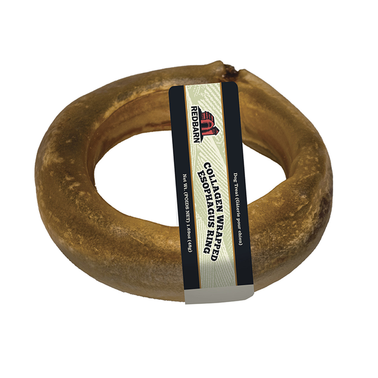 Redbarn Collagen Wrapped Esophagus Ring Dog Chew - Front